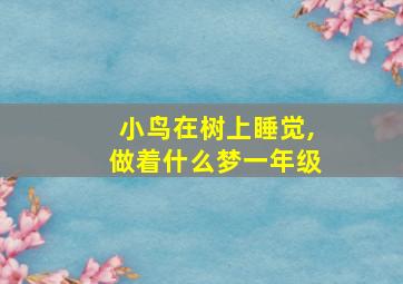 小鸟在树上睡觉,做着什么梦一年级