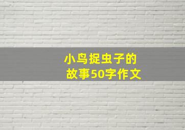 小鸟捉虫子的故事50字作文