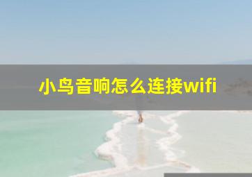 小鸟音响怎么连接wifi