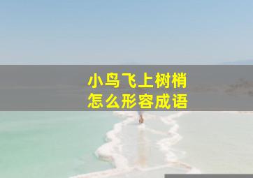 小鸟飞上树梢怎么形容成语