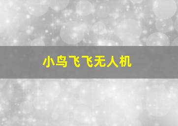 小鸟飞飞无人机