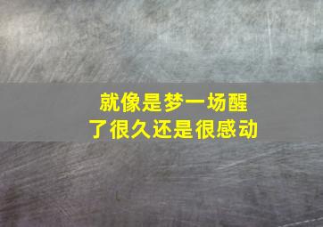 就像是梦一场醒了很久还是很感动