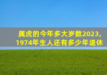 属虎的今年多大岁数2023,1974年生人还有多少年退休