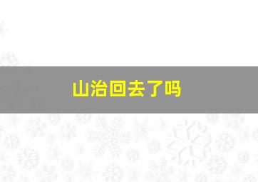 山治回去了吗