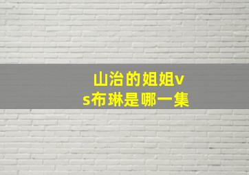 山治的姐姐vs布琳是哪一集