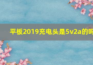 平板2019充电头是5v2a的吗