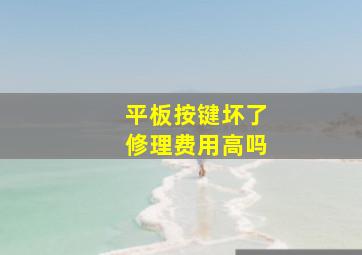 平板按键坏了修理费用高吗