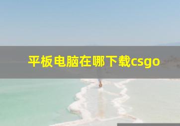 平板电脑在哪下载csgo