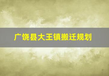 广饶县大王镇搬迁规划