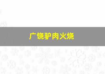 广饶驴肉火烧