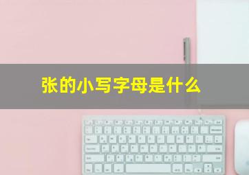 张的小写字母是什么