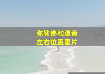 弥勒佛和观音左右位置图片