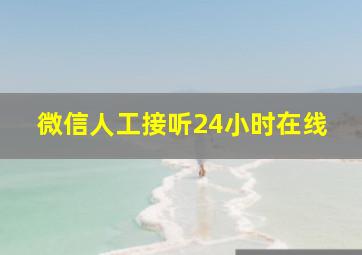 微信人工接听24小时在线