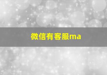 微信有客服ma