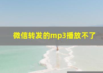 微信转发的mp3播放不了