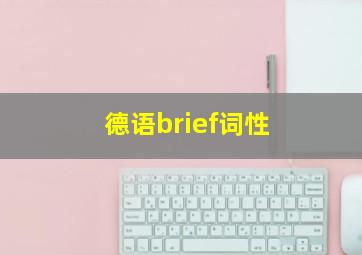 德语brief词性