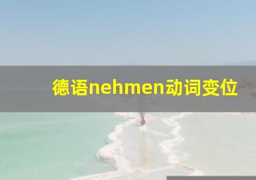 德语nehmen动词变位