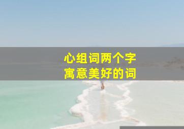 心组词两个字寓意美好的词