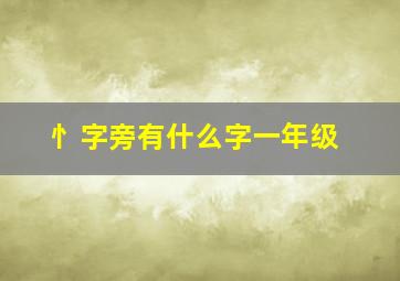 忄字旁有什么字一年级