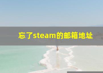 忘了steam的邮箱地址