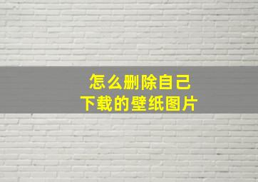 怎么删除自己下载的壁纸图片