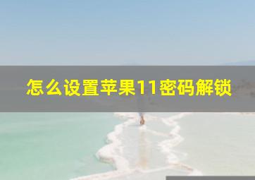 怎么设置苹果11密码解锁