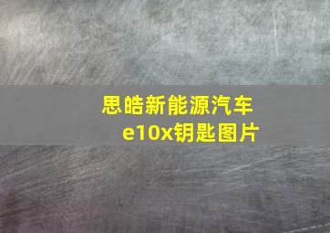 思皓新能源汽车e10x钥匙图片