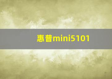 惠普mini5101