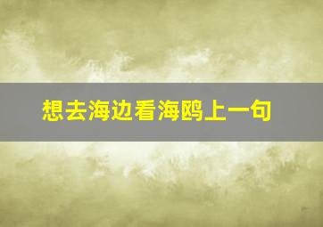 想去海边看海鸥上一句