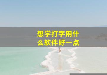 想学打字用什么软件好一点