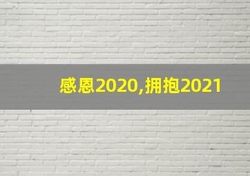 感恩2020,拥抱2021