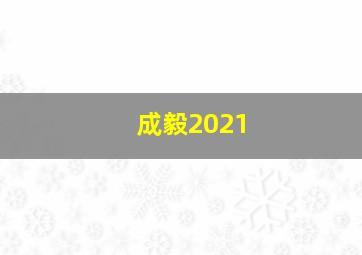 成毅2021