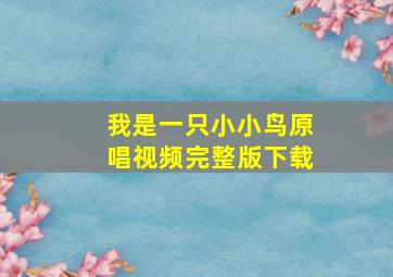 我是一只小小鸟原唱视频完整版下载