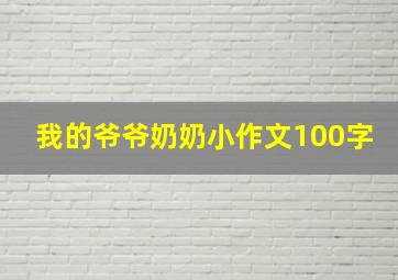 我的爷爷奶奶小作文100字