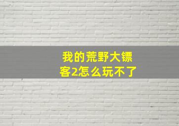 我的荒野大镖客2怎么玩不了