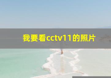 我要看cctv11的照片