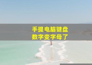 手提电脑键盘数字变字母了