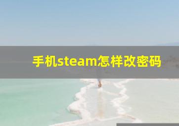 手机steam怎样改密码