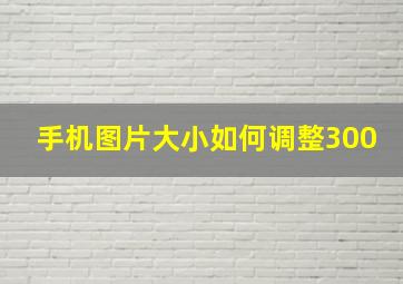 手机图片大小如何调整300