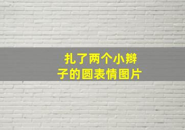 扎了两个小辫子的圆表情图片