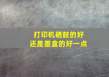 打印机硒鼓的好还是墨盒的好一点