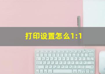 打印设置怎么1:1