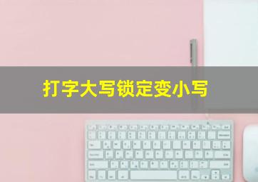 打字大写锁定变小写