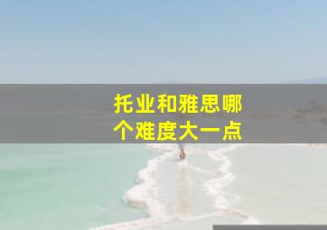 托业和雅思哪个难度大一点