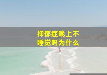 抑郁症晚上不睡觉吗为什么