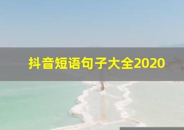 抖音短语句子大全2020