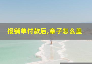 报销单付款后,章子怎么盖