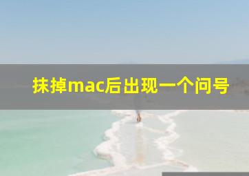 抹掉mac后出现一个问号