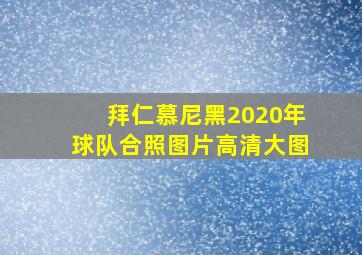 拜仁慕尼黑2020年球队合照图片高清大图