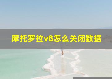 摩托罗拉v8怎么关闭数据